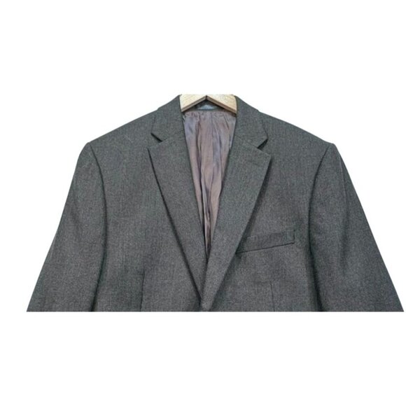 Lauren Ralph Lauren Mens Wool Blazer 42L Brown Tweed Preppy Scholar - Picture 3 of 12
